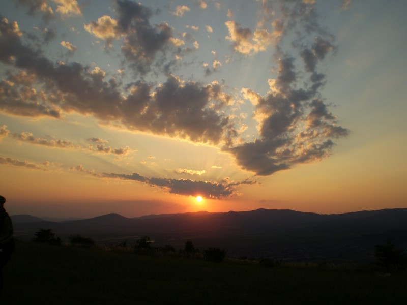 Sárhegyen, repülés után